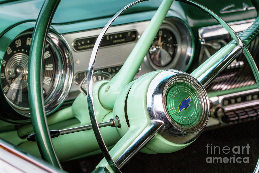 Classic Chevy Interior #2 Photograph by Jarrod Erbe