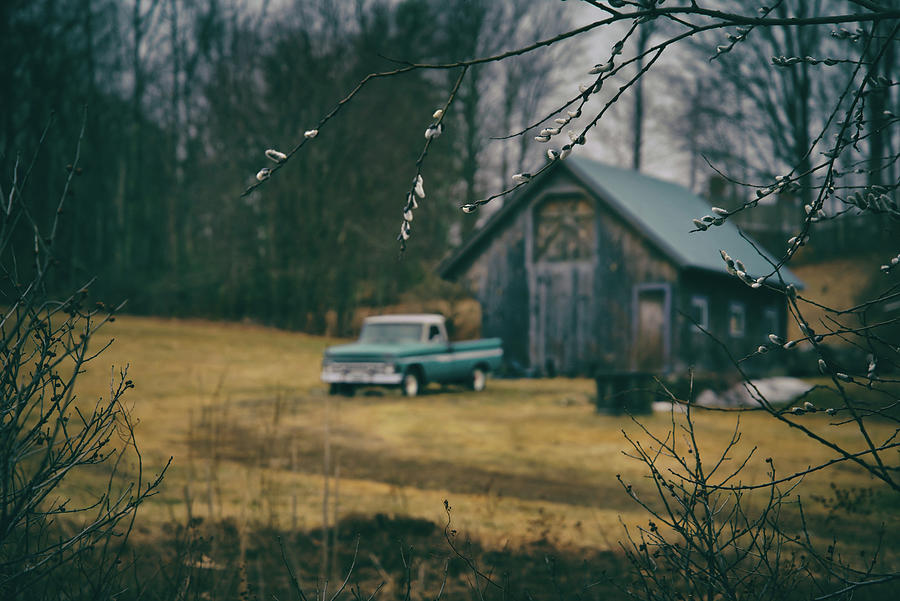 Classic Chevy Pickup On The Farm Photograph