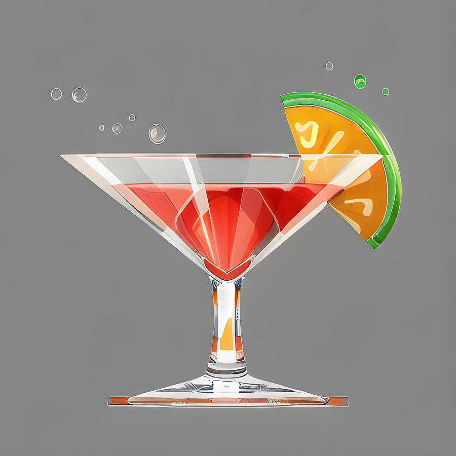 Classic cocktail Digital Art by Karen Foley