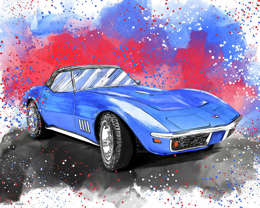 Classic Corvette Stingray C3 Digital Art by Mark Tisdale