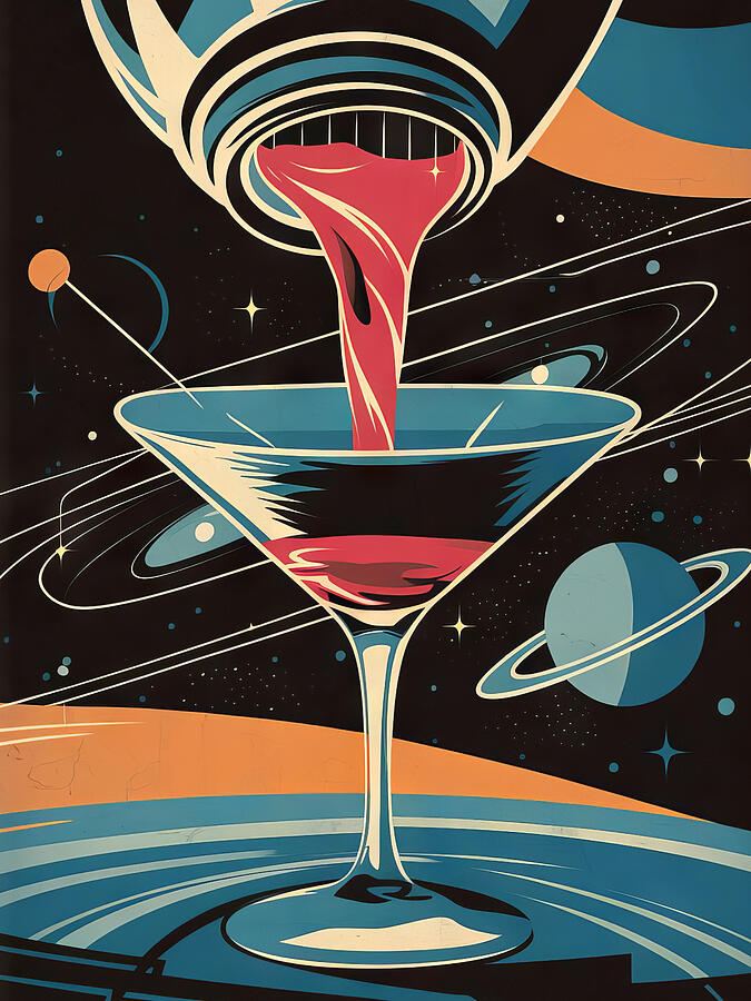 Classic Cosmic Cocktail Digital Art