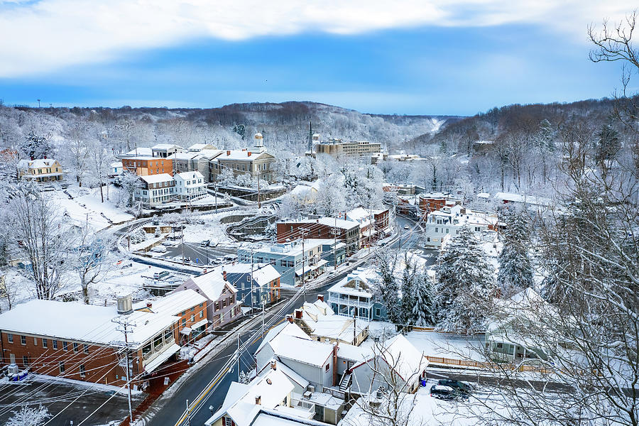 Classic Ellicott City Snow Day Photograph by Historic Ellicott City By ...