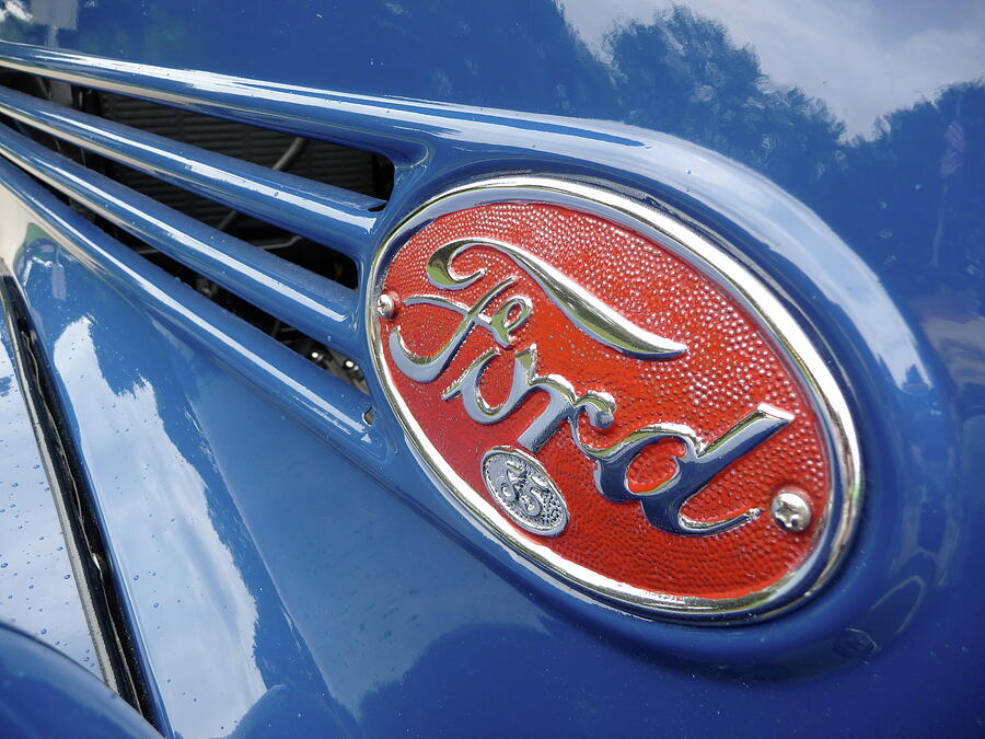 Classic Ford Emblem Photograph by SM Hall - Fine Art America