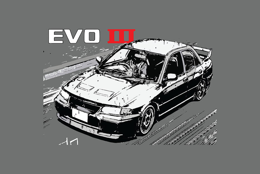 classic initial d evo III evolution 3 Emperor Painting by Jacob ...