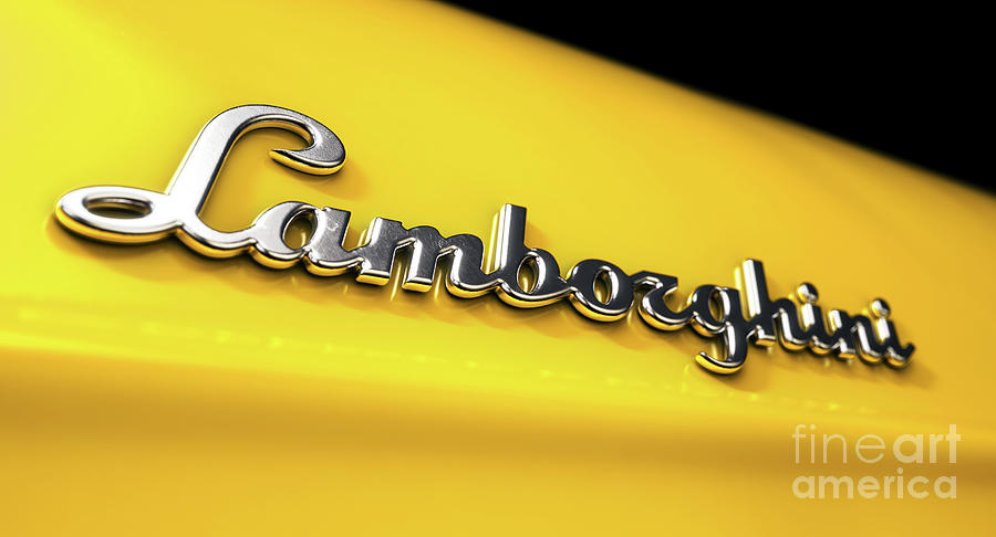 Classic Lamborghini Emblem Digital Art