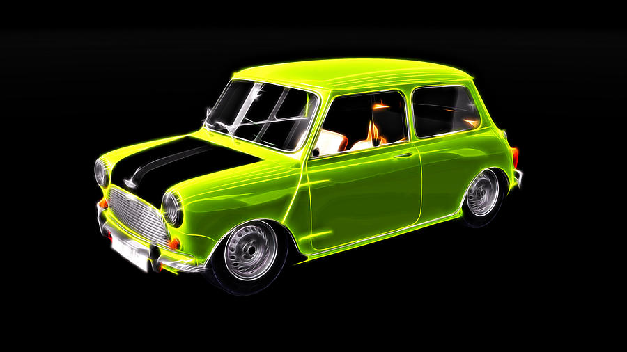 Classic Mini Cooper S Digital Art by Pete Hawk