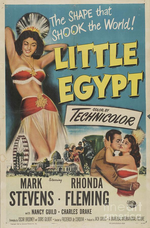 Classic Movie Poster - Little Egypt Painting by Esoterica Art Agency