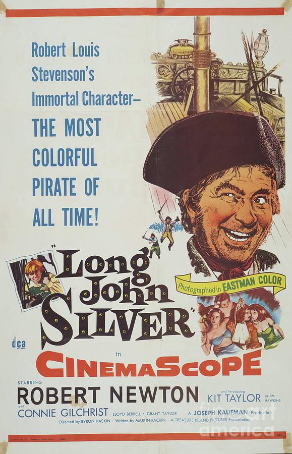 Hollywood Painting - Classic Movie Poster - Long John Silver by Esoterica Art Agency