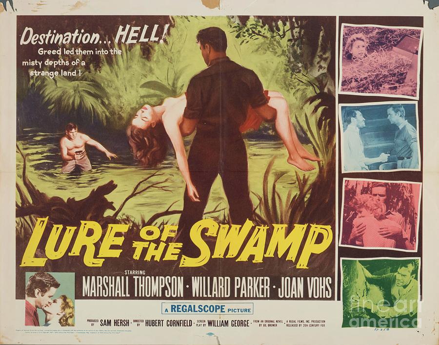 Classic Movie Poster - Lure of the Swamp Painting by Esoterica Art Agency