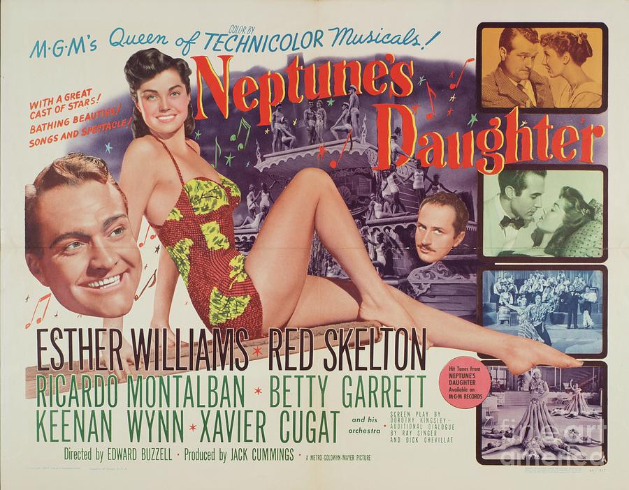 Classic Movie Poster - Neptunes Daughter Mixed Media by Esoterica Art Agency