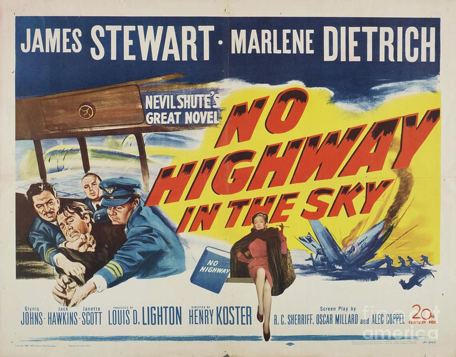 Classic Movie Poster - No Highway in the Sky Painting by Esoterica Art Agency
