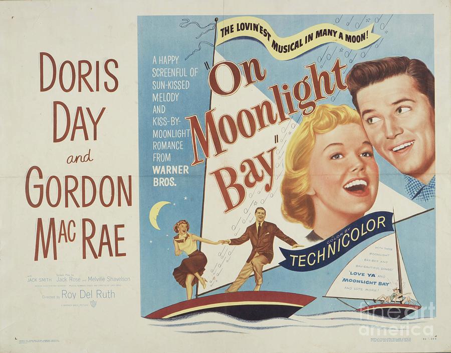 Classic Movie Poster - On Moonlight Bay Painting by Esoterica Art Agency
