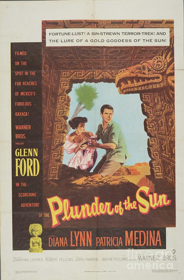 Classic Movie Poster - Plunder of the Sun Painting by Esoterica Art Agency