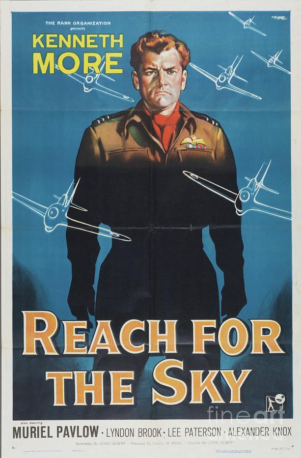 Classic Movie Poster - Reach For The Sky Painting by Esoterica Art Agency