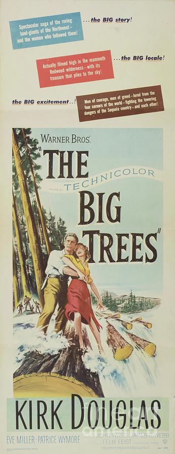 Classic Movie Poster - The Big Trees Painting by Esoterica Art Agency