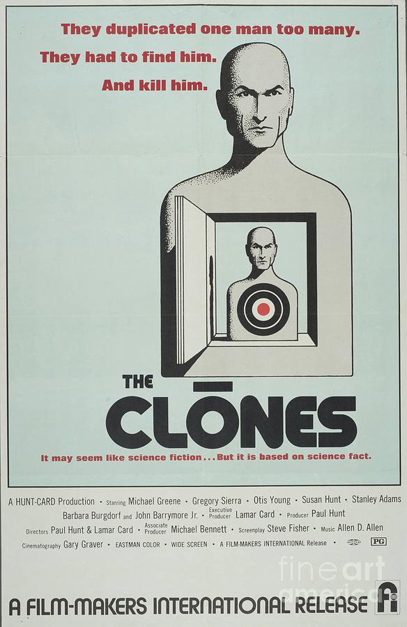 Classic Movie Poster - The Clones Painting by Esoterica Art Agency