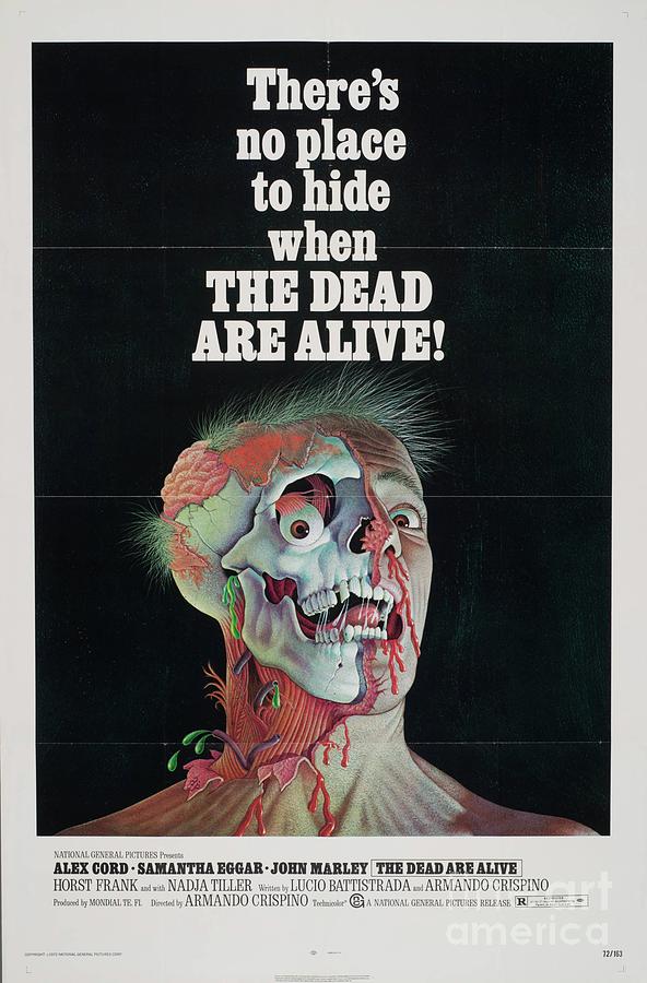 Classic Movie Poster - The Dead Are Alive Painting by Esoterica Art Agency