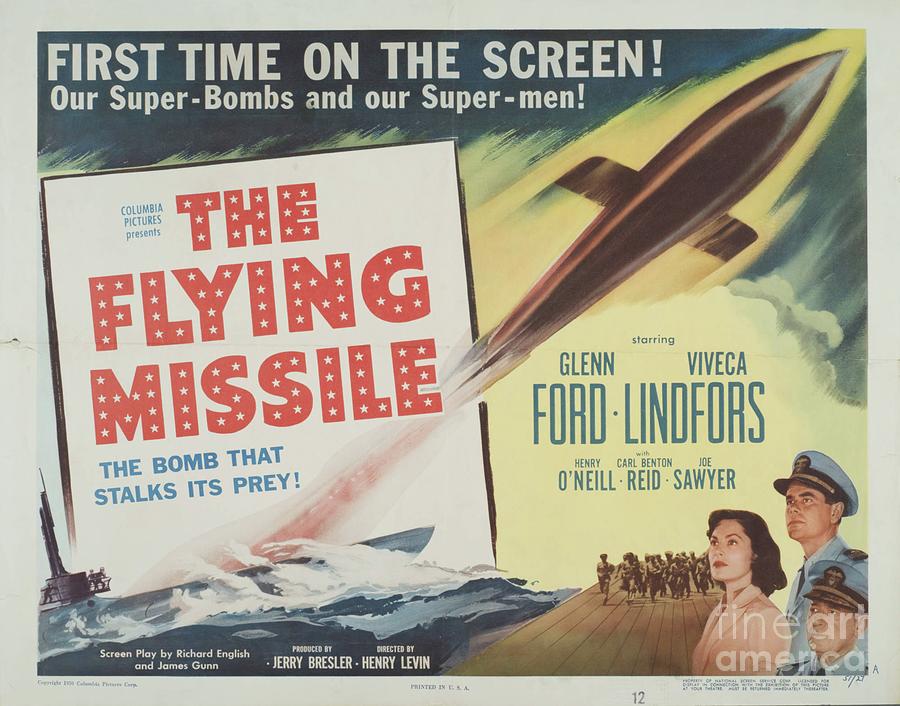 Classic Movie Poster - The Flying Missile Painting by Esoterica Art Agency