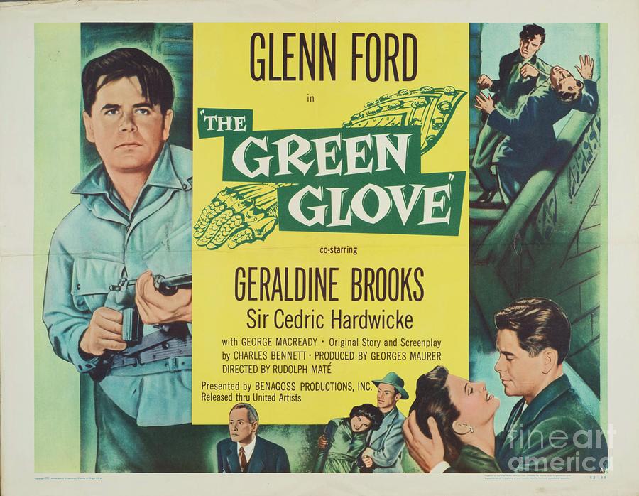 Classic Movie Poster - The Green Glove Painting by Esoterica Art Agency