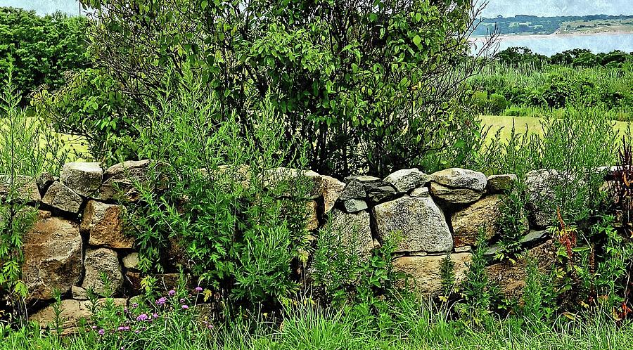 Classic New England Stone Fence Photograph by Kathy Barney