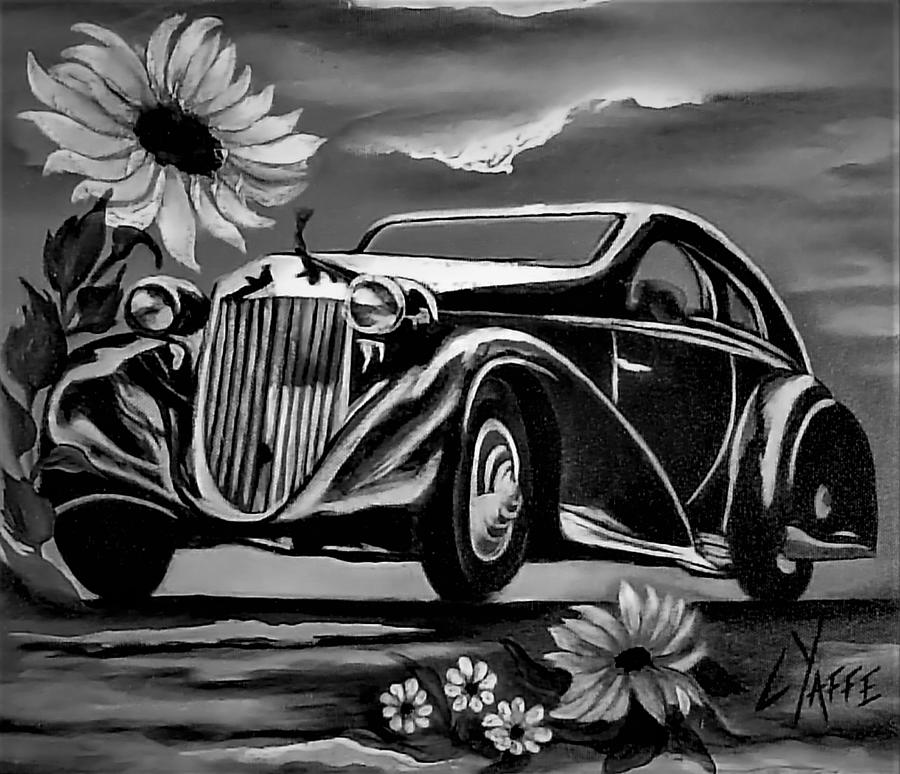 Classic Old Car Digital Art by Loraine Yaffe