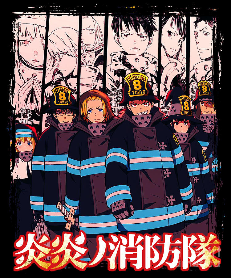 Classic Photo Fire Anime Force Company 8 Manga Drawing by Fantasy Anime