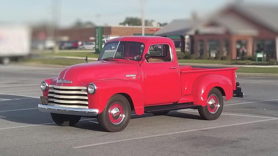 Classic Red Chevy Truck Photograph by Pour Your heART Out Artworks
