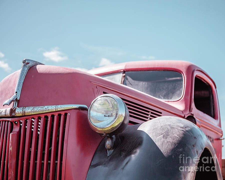 Classic Red Ford American Pickup Truck Photograph by Edward Fielding