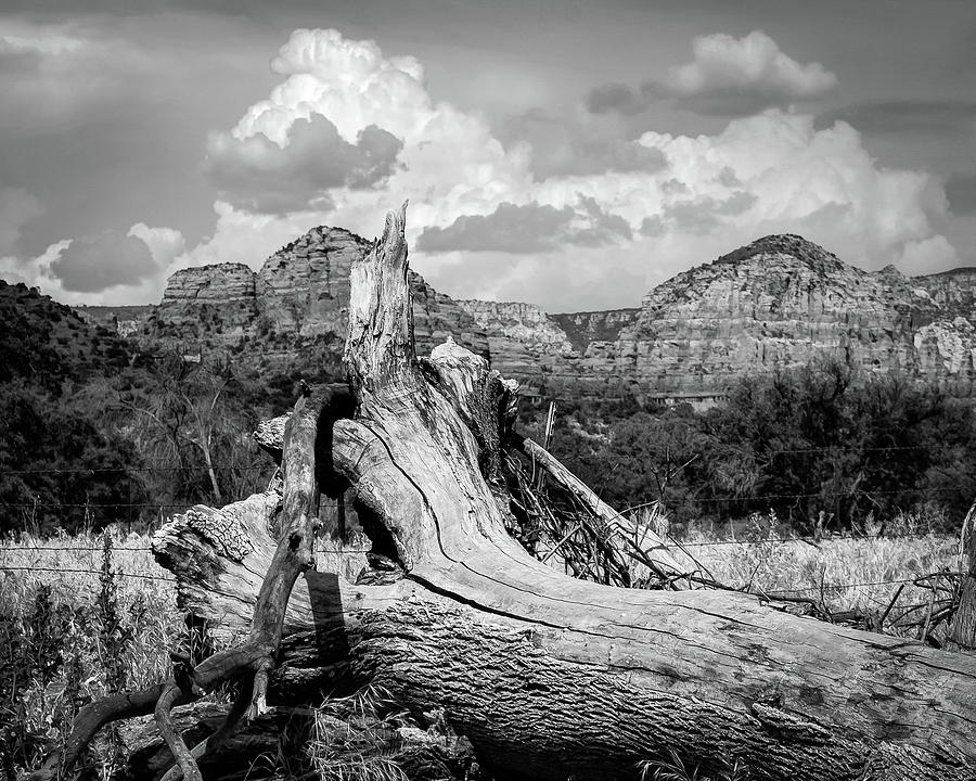 Classic Sedona Landscape - Black and White Photograph by Gregory Ballos
