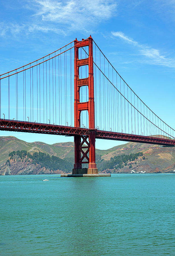 Classic South Tower Golden Gate Bridge Photograph by Bonnie Follett