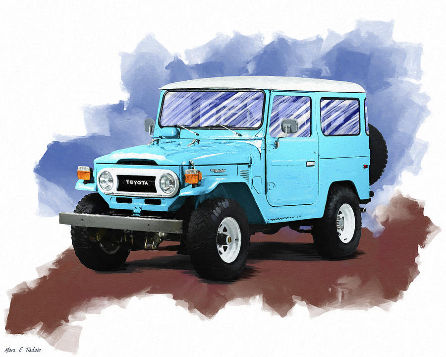 Classic Toyota Land Cruiser FJ40 Mixed Media by Mark Tisdale