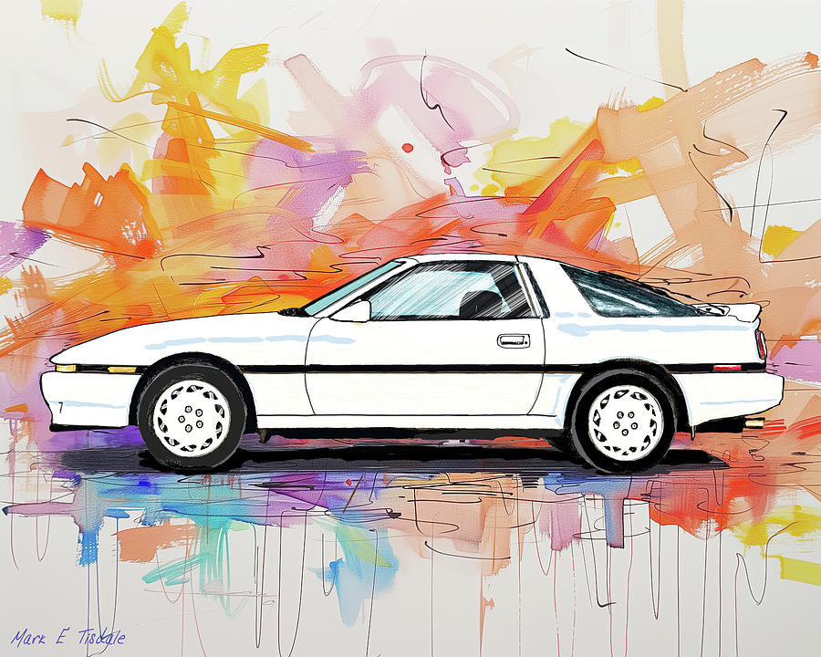Classic Toyota Supra Digital Art by Mark Tisdale