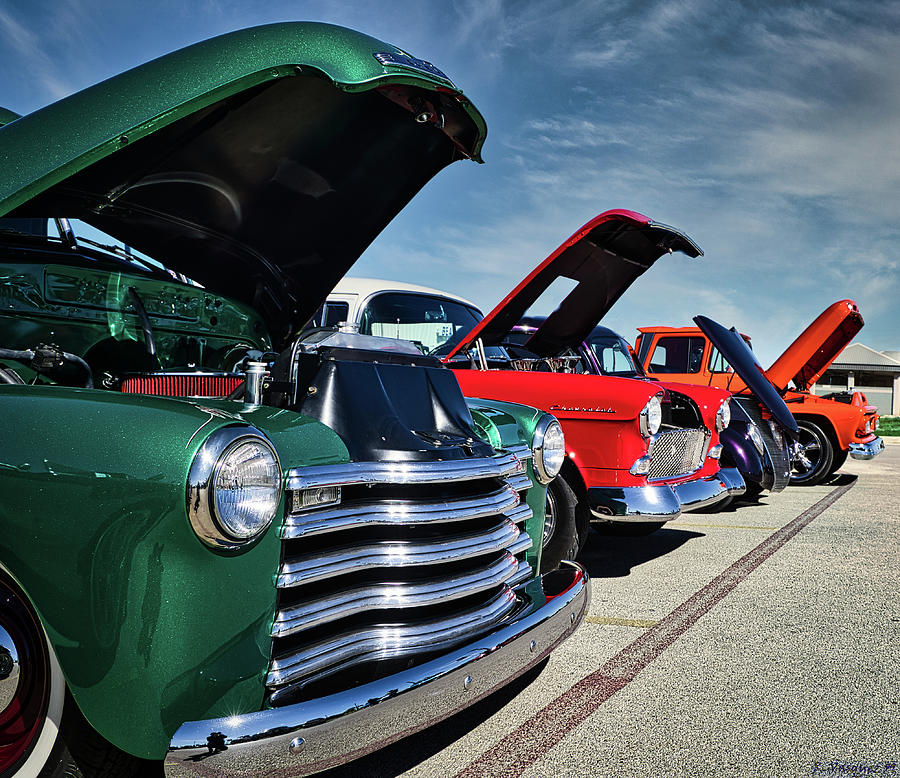 Classic Truck Line La Vernia, Texas  Photograph by Rene Vasquez