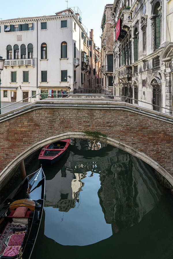 Classic Venetian - Rio Santa Maria Formosa Brick Bridge Photograph