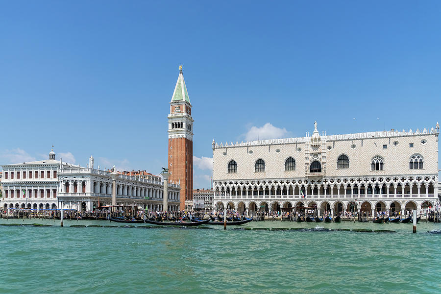 Classic Venetian View - Sailing by the Celebrated Landmarks of Venice Italy Photograph by Georgia Mizuleva