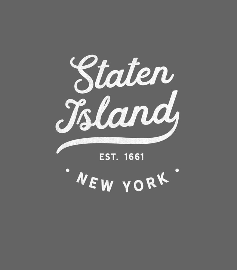 Classic Vintage Retro Staten Island New York NYC Digital Art by Kennez