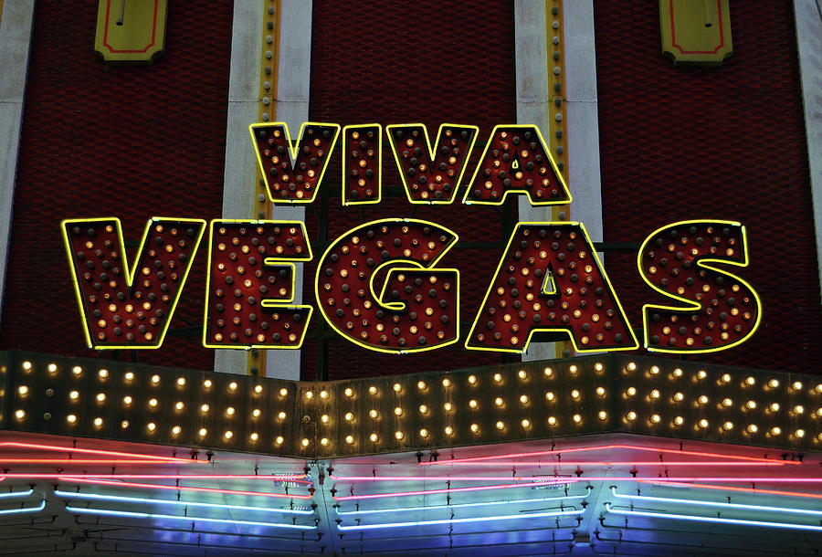Classic Viva Vegas Neon Sign Photograph by Shawn OBrien