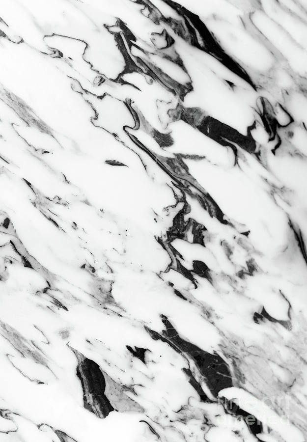 Abstract Mixed Media - Classic White Marble Glam #2 #marble #decor #art by Anitas and Bellas Art