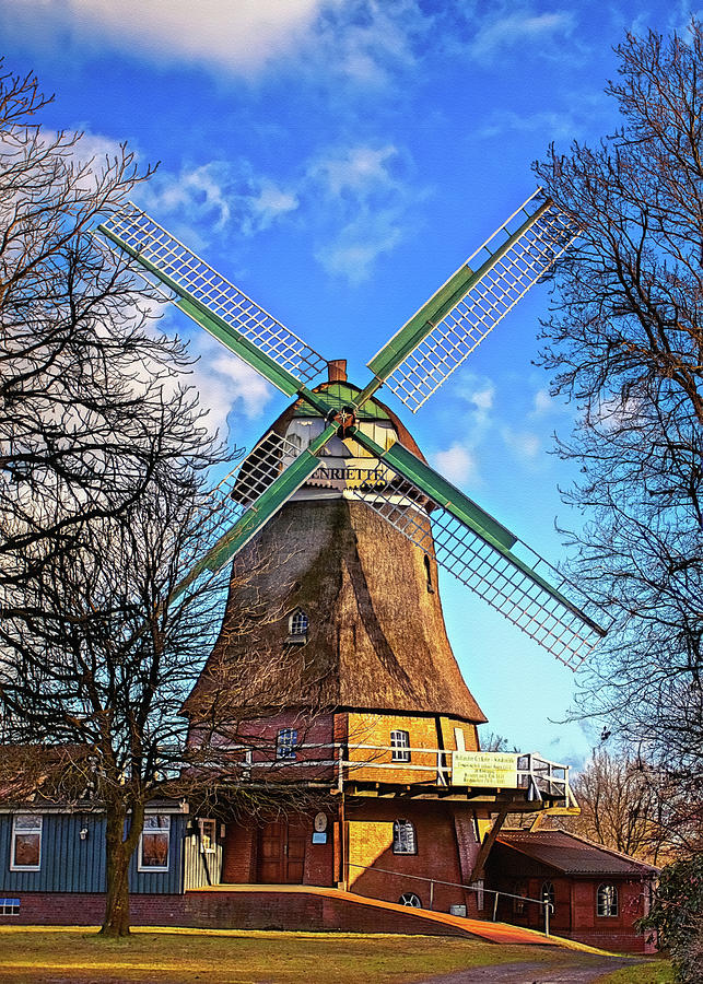 Classic Windmill In Germany Photograph