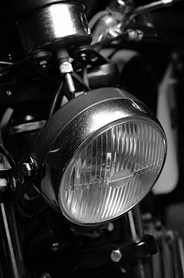 Classic Zundapp bike XF-17 lamp detail Photograph by Angelo DeVal