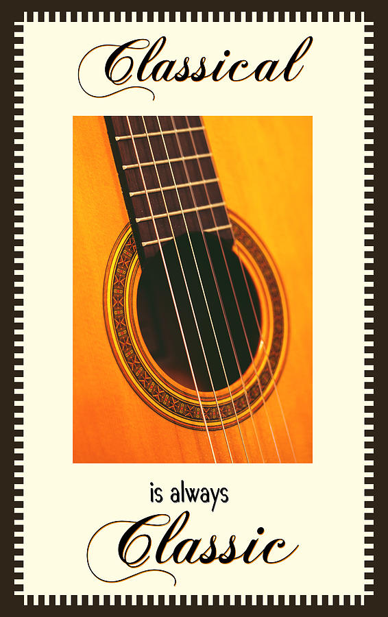 Classical Guitar Digital Art by Judy Kennedy
