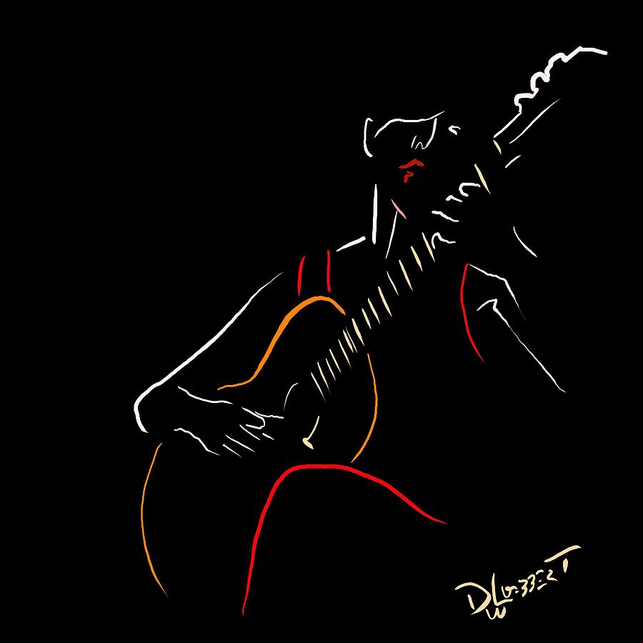 Classical Guitarist 4 Digital Art by David Luebbert