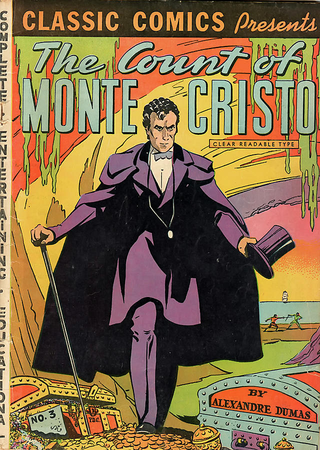 Classics Comics The Count of Monte Cristo Cover Photograph by Bill Cain