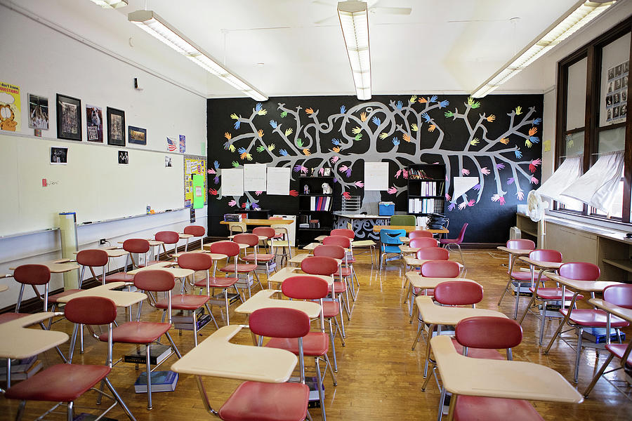 Classroom with Hands Photograph by Deborah Penland