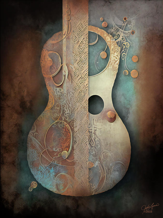 Abstract Digital Art - Classy Strings 1 by Judi Lynn