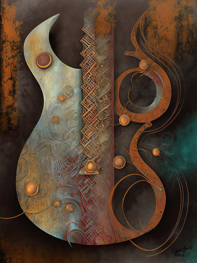 Classy Strings 3 Digital Art by Judi Lynn