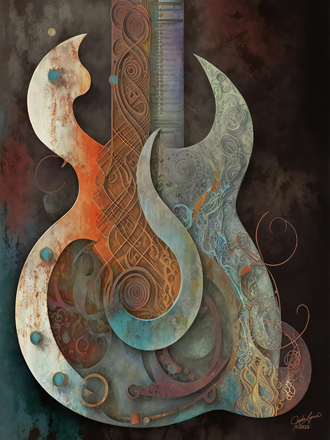 Classy Strings 4 Digital Art by Judi Lynn