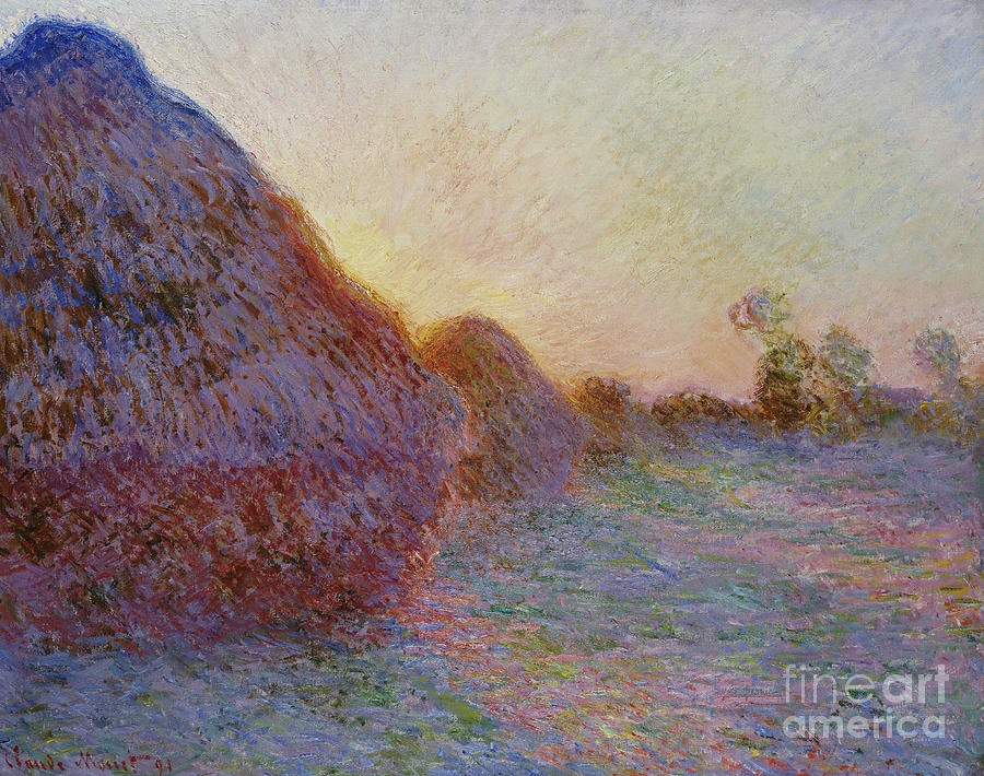 Claude Monet, Haystacks Painting by Claude Monet