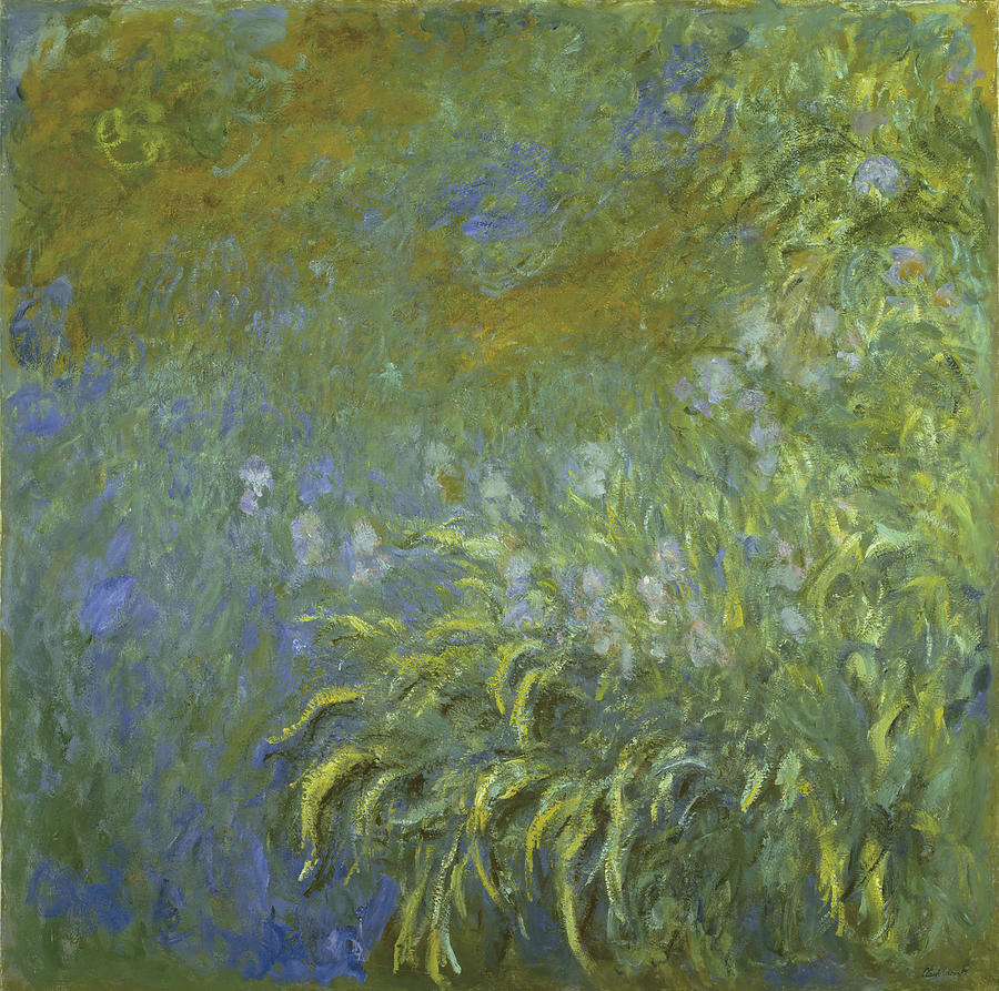 Claude Monet Iris 1922 26 Painting by Arpina Shop - Fine Art America