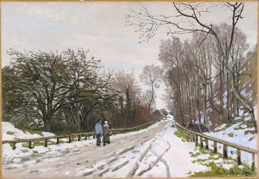 Claude Monet The Road To The Farm Of Saint Simeon Painting By Artistic Rifki Fine Art America